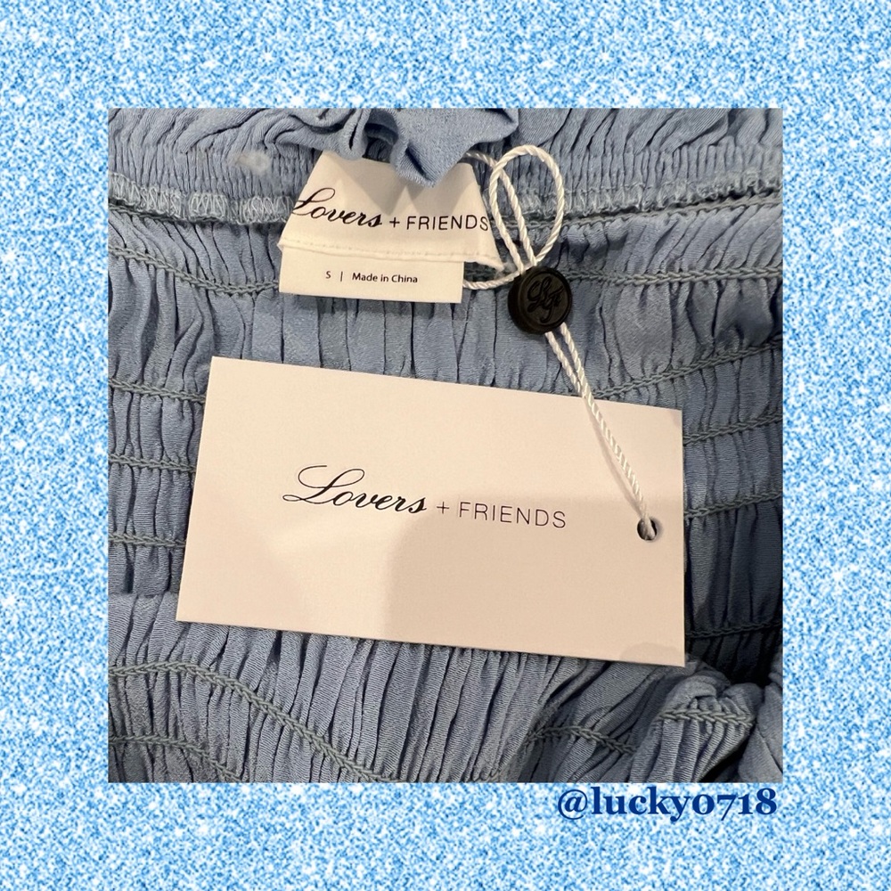 Lovers + Friends Monaco Dress in Baby Blue NWT Sz 4 - Picture 10 of 11